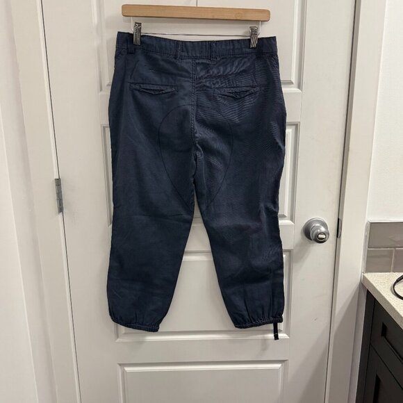 Free People Capri Cargo Drawstring Blue Pants Size 2 - Picture 2 of 3